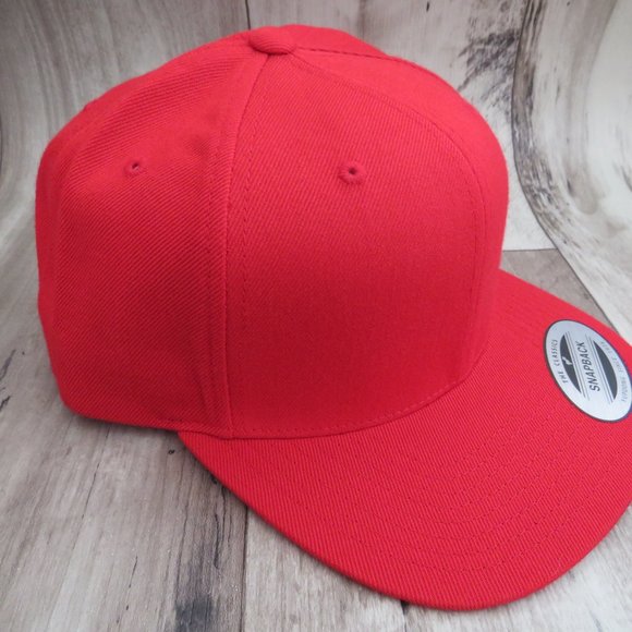 Yupoong*‎ Four (4) Classic Snapback "Shady Capz" Baseball Cap/Hat~ ALL RED! - Picture 8 of 12